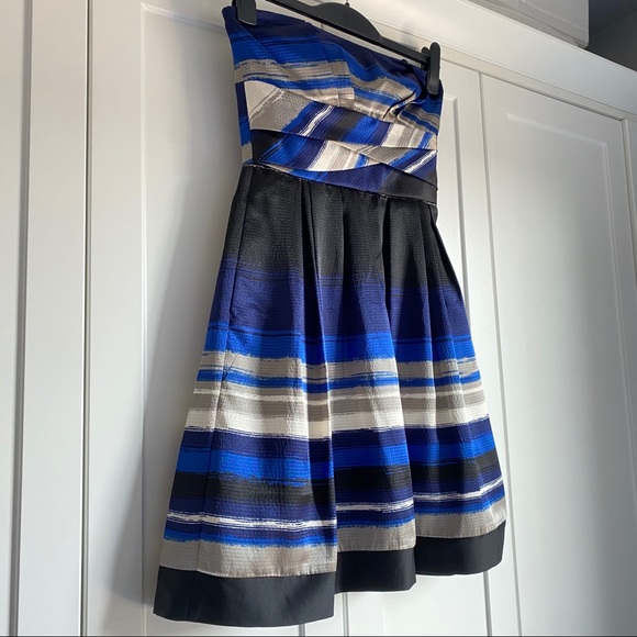 Max and Cleo Shanna Strapless Satin Dress - Picture 5 of 8